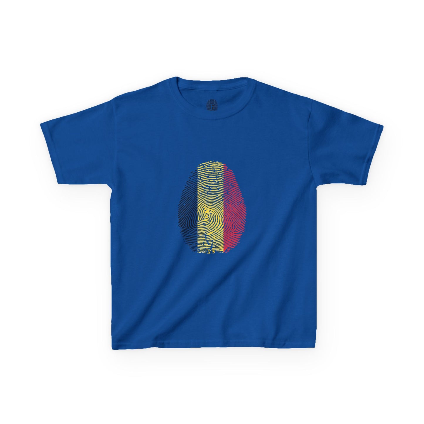 BELGIUM Fingerprint flag Soccer World Cup Fan T-Shirt (KIDS - UNISEX)