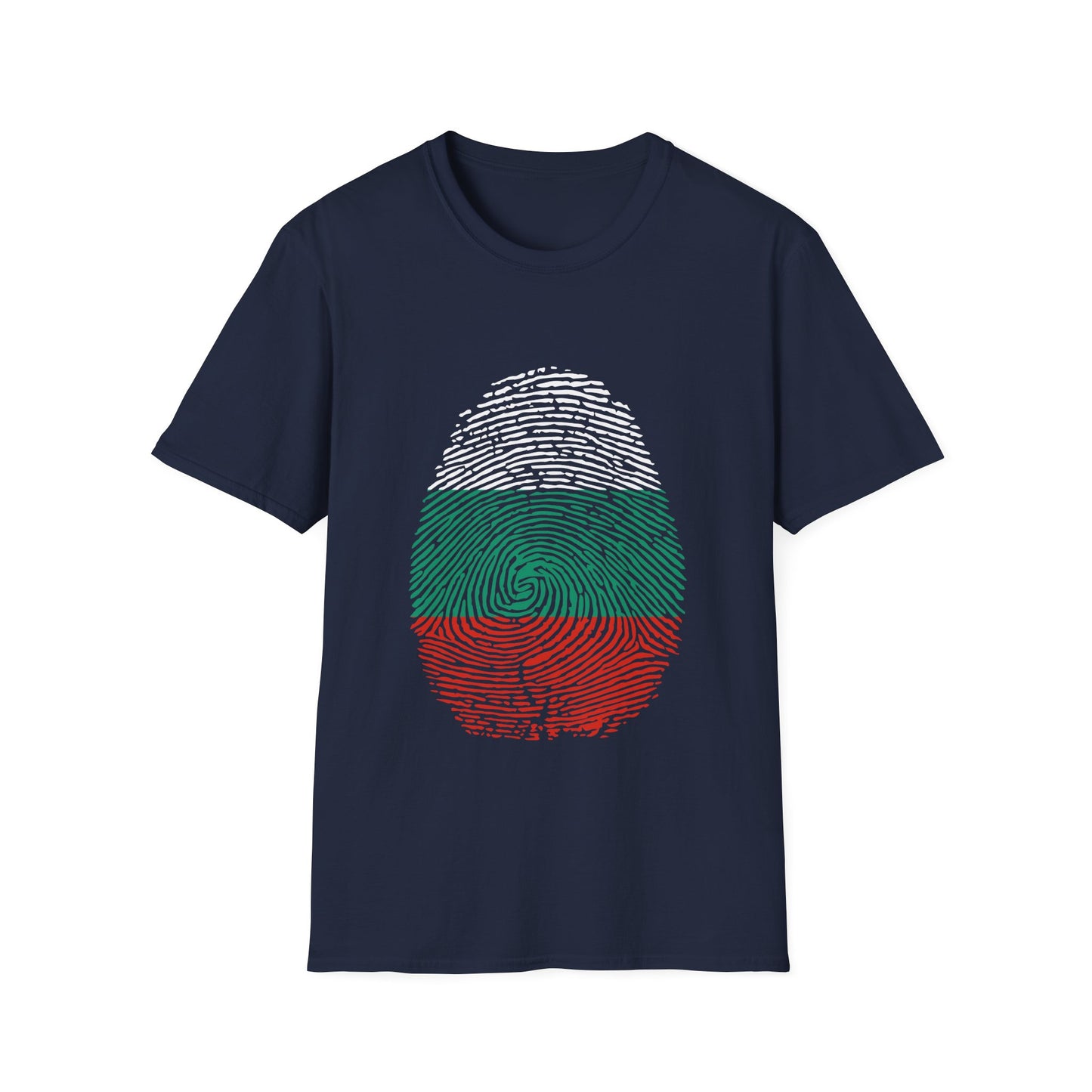 BULGARIA Fingerprint flag Soccer World Cup Fan T-Shirt (MEN)