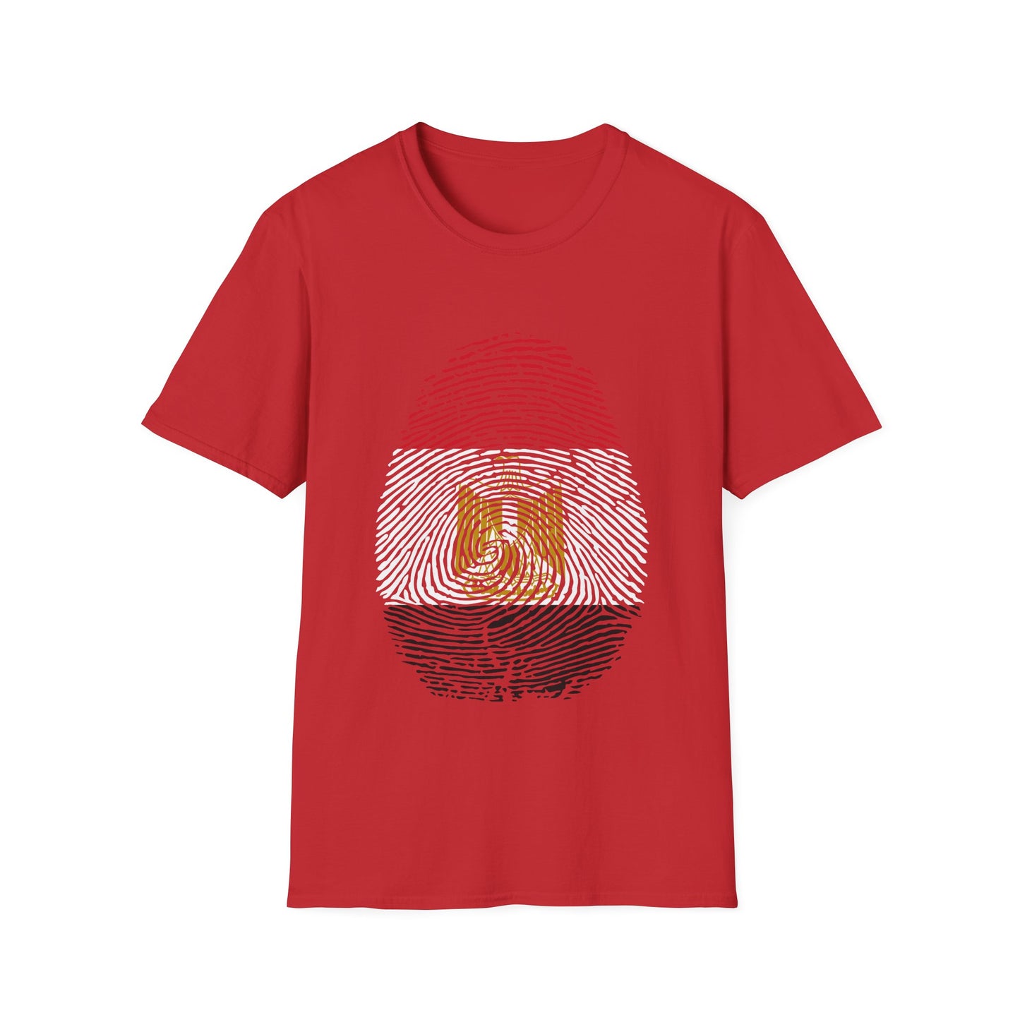 EGYPT Fingerprint flag Soccer World Cup Fan T-Shirt (WOMEN)