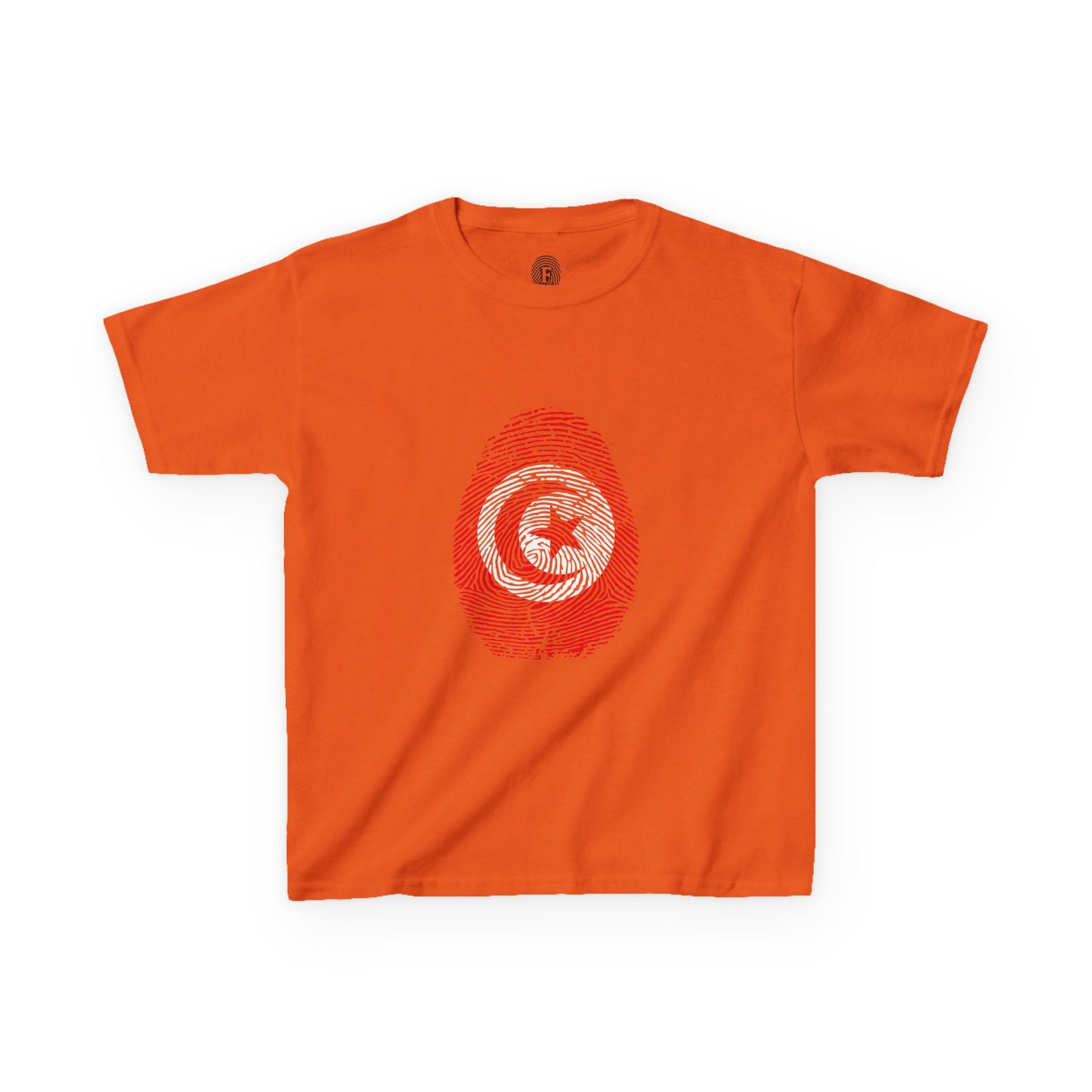 TUNISIA Fingerprint flag Soccer World Cup Fan T-Shirt (KIDS - UNISEX)