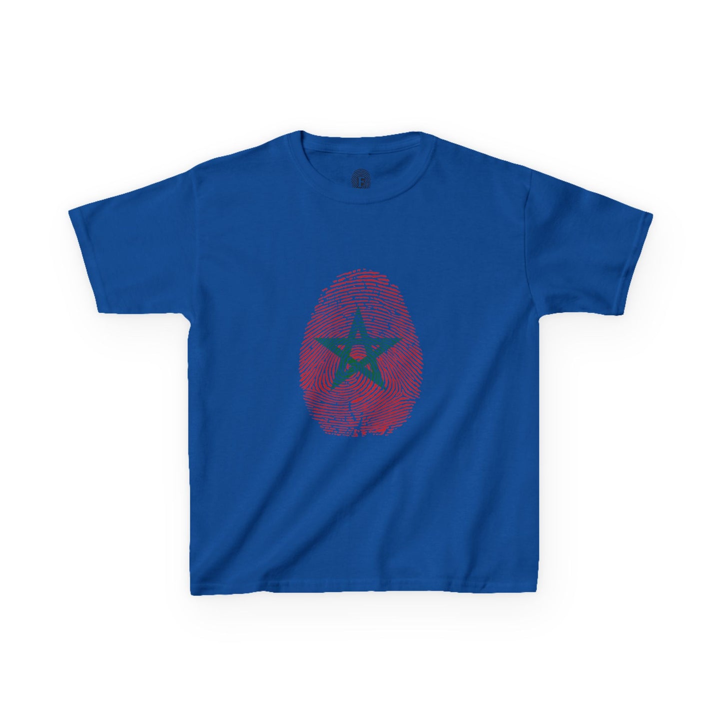 MOROCCO Fingerprint flag Soccer World Cup Fan T-Shirt (KIDS - UNISEX)