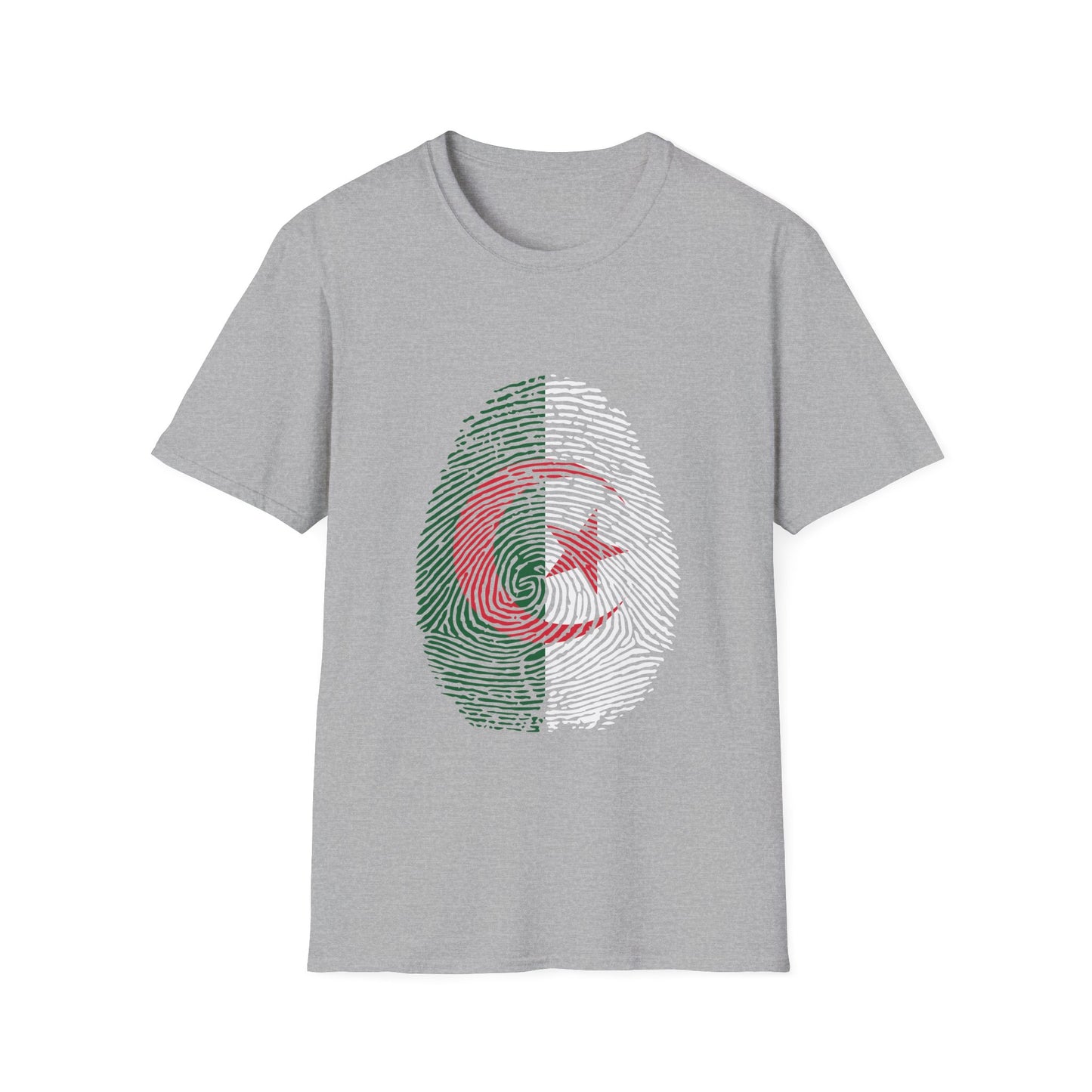 ALGERIA Fingerprint flag Soccer World Cup Fan T-Shirt (WOMEN)