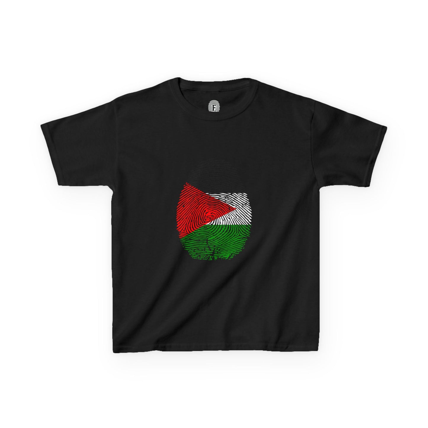 PALESTINE Fingerprint flag Soccer World Cup Fan T-Shirt (KIDS - UNISEX)
