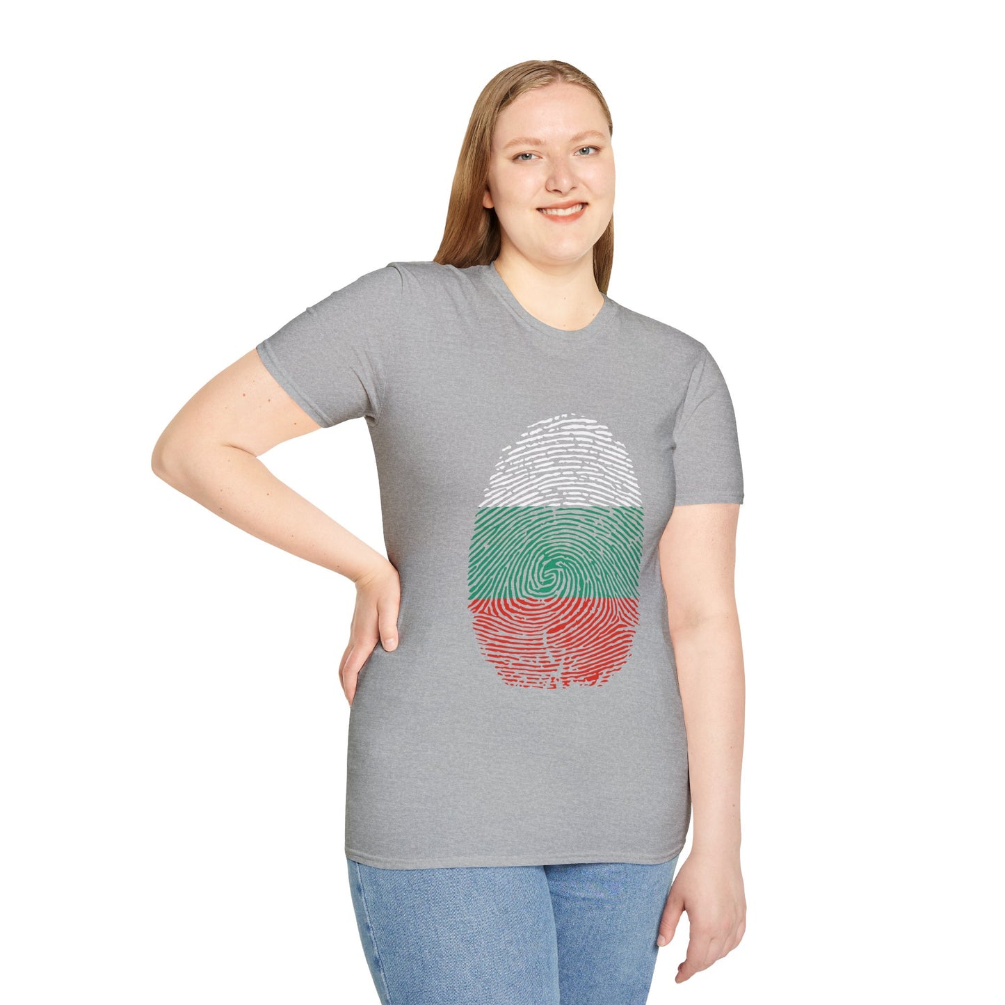 BULGARIA Fingerprint flag Soccer World Cup Fan T-Shirt (WOMEN)
