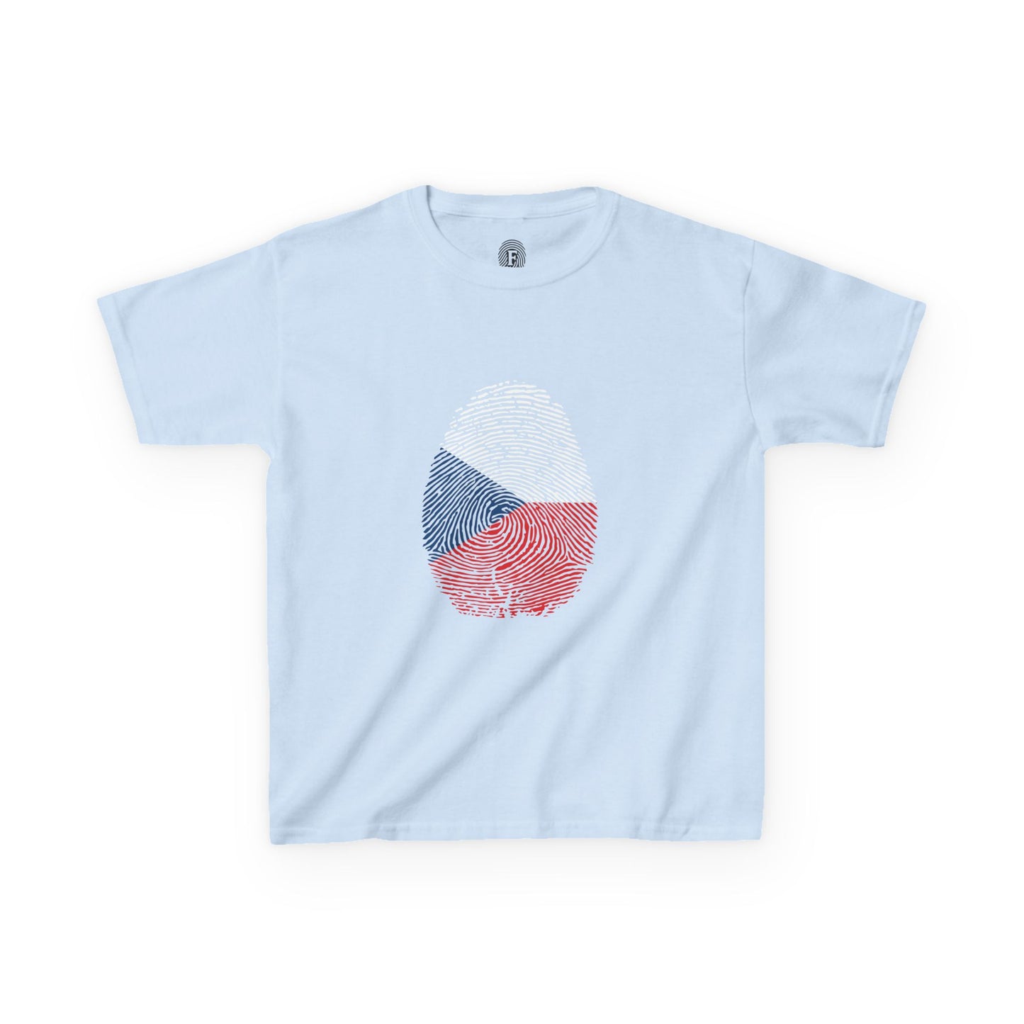 CZECHIA Fingerprint flag Soccer World Cup Fan T-Shirt (KIDS - UNISEX)