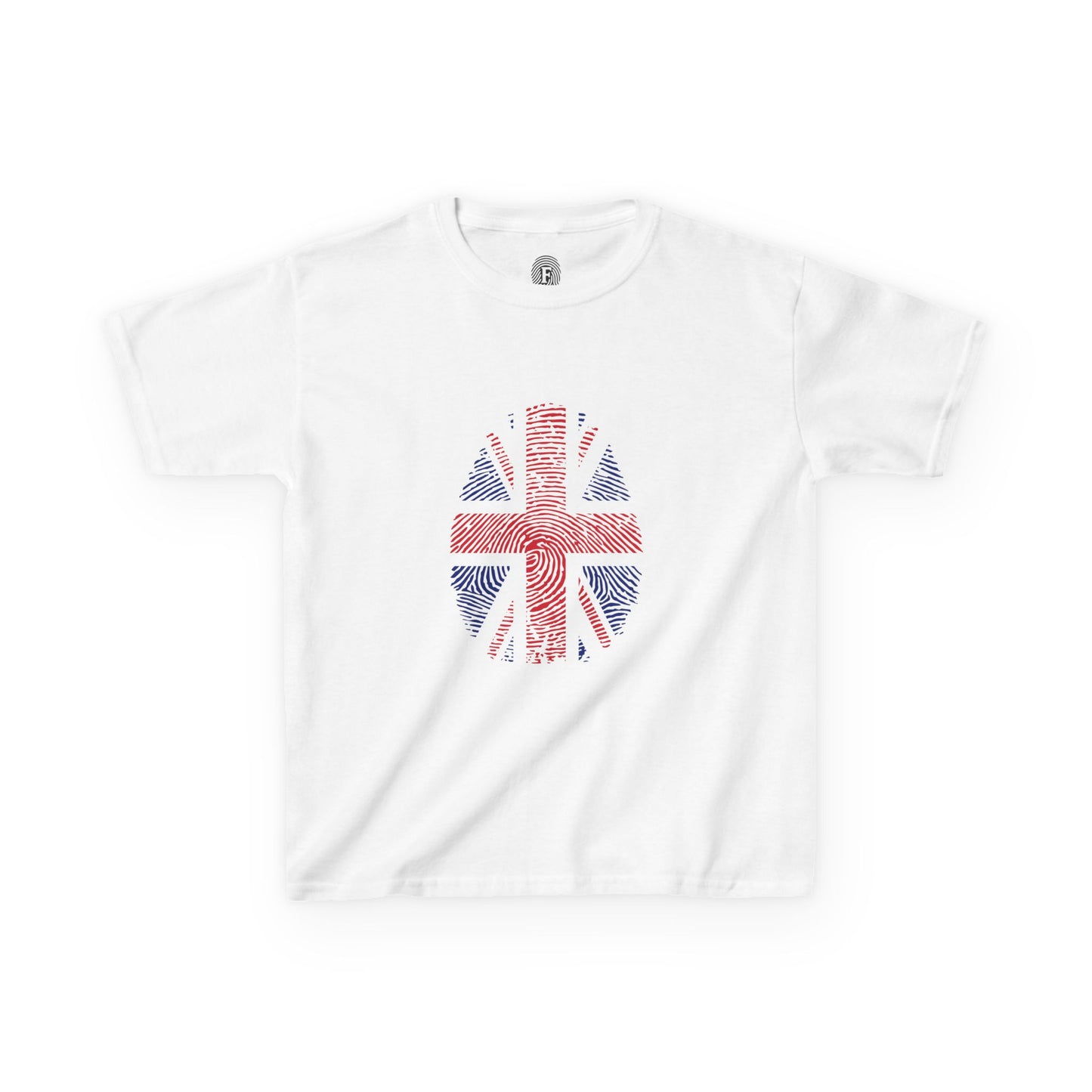UK Fingerprint flag Soccer World Cup Fan T-Shirt (KIDS - UNISEX)