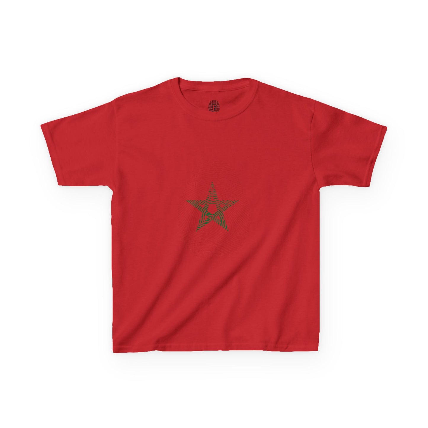 MOROCCO Fingerprint flag Soccer World Cup Fan T-Shirt (KIDS - UNISEX)