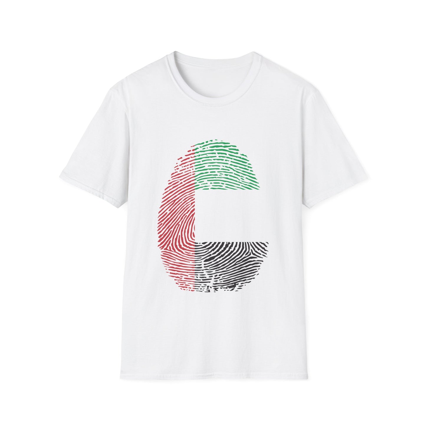 UAE Fingerprint flag Soccer World Cup Fan T-Shirt (WOMEN)