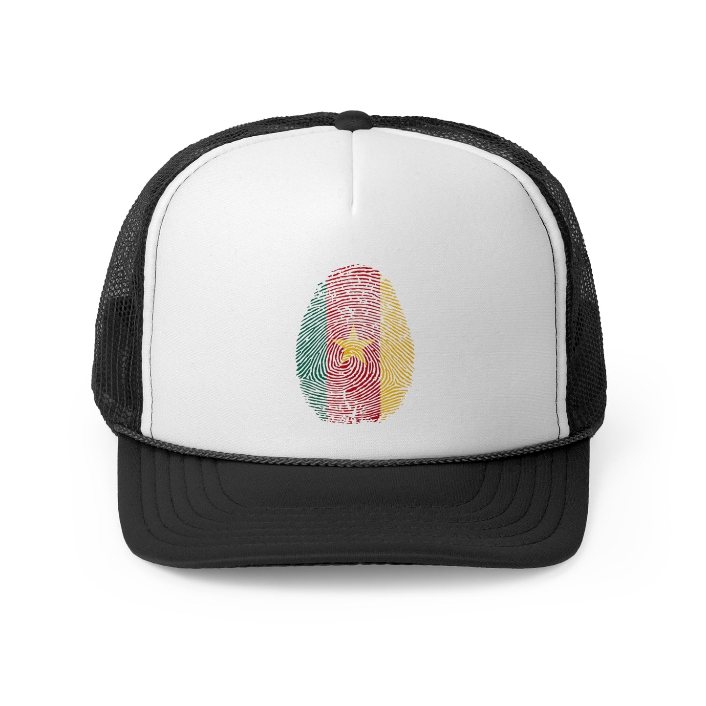 CAMEROON Fingerprint flag Soccer World Cup Fan Hat (UNISEX)