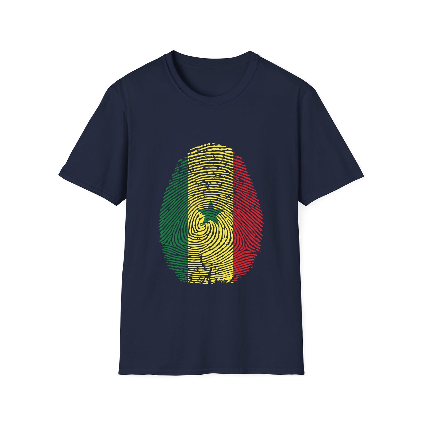 SENEGAL Fingerprint flag Soccer World Cup Fan T-Shirt (WOMEN)