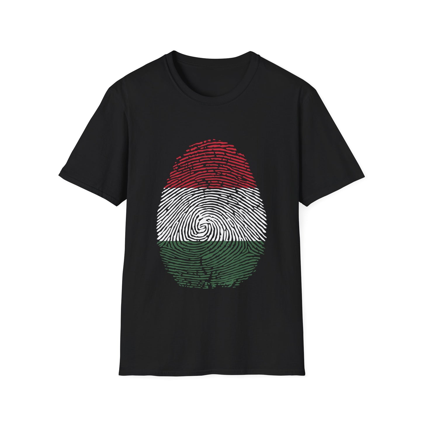 HUNGARY Fingerprint flag Soccer World Cup Fan T-Shirt (WOMEN)