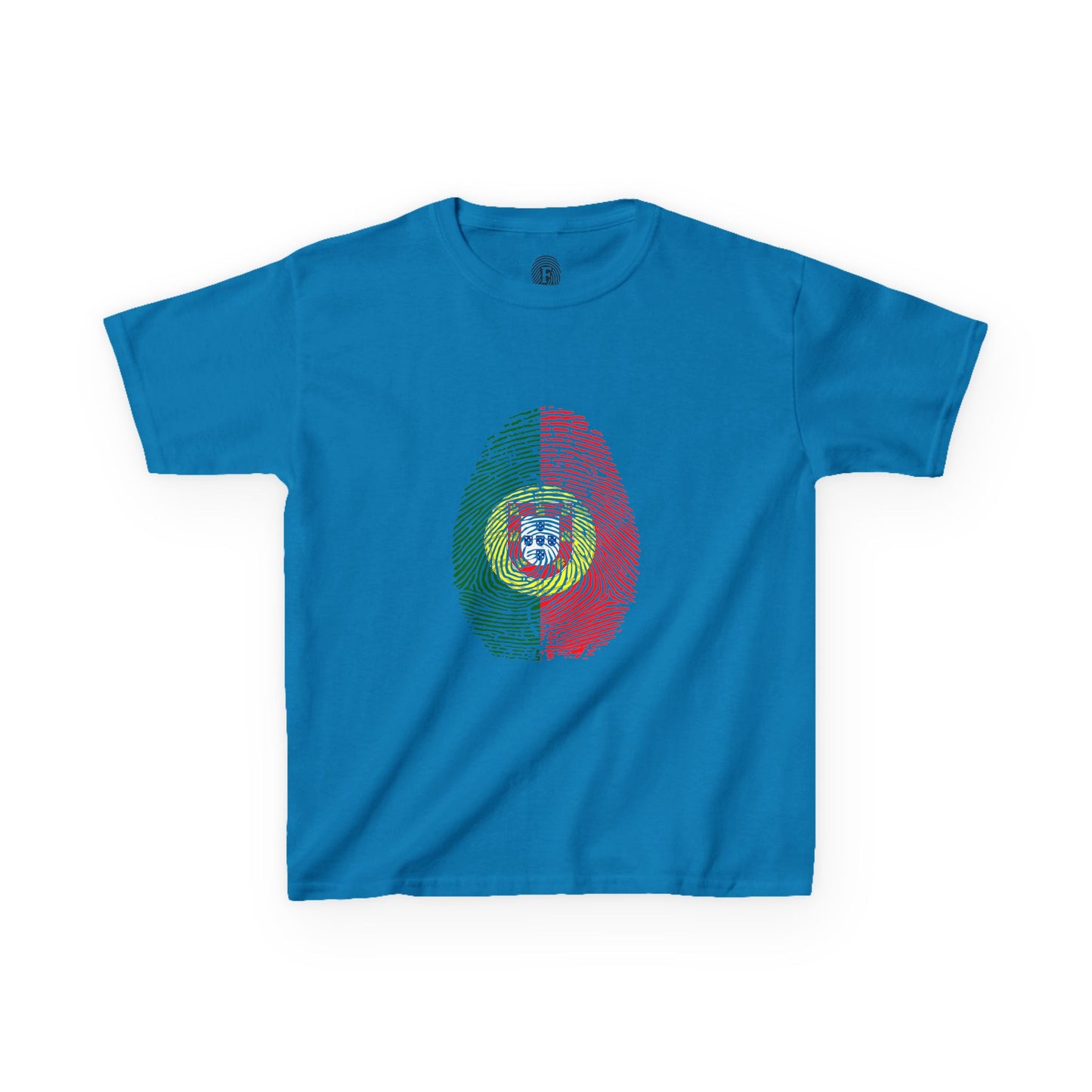 PORTUGAL Fingerprint flag Soccer World Cup Fan T-Shirt (KIDS - UNISEX)