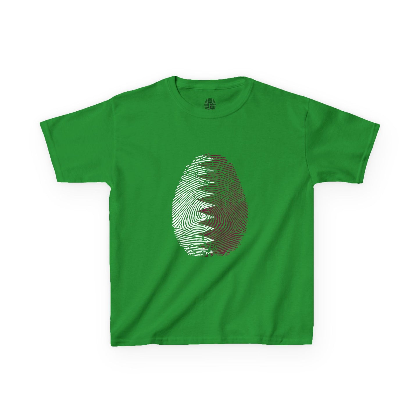 QATAR Fingerprint flag Soccer World Cup Fan T-Shirt (KIDS - UNISEX)