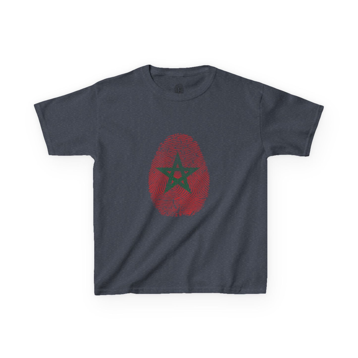 MOROCCO Fingerprint flag Soccer World Cup Fan T-Shirt (KIDS - UNISEX)