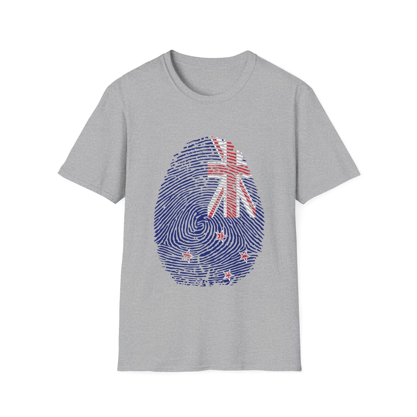 NEW ZEALAND Fingerprint flag Soccer World Cup Fan T-Shirt (WOMEN)