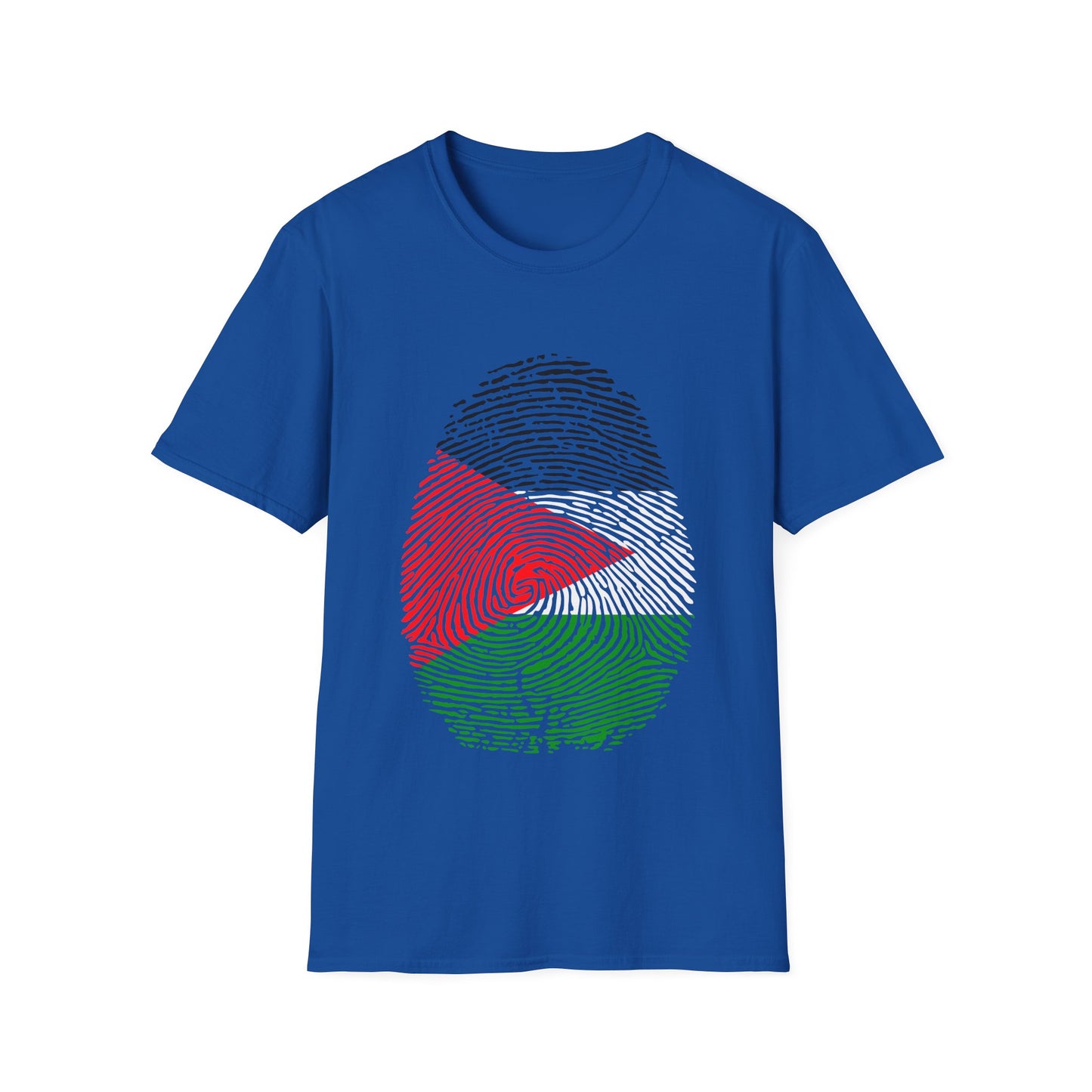 PALESTINE Fingerprint flag Soccer World Cup Fan T-Shirt (WOMEN)