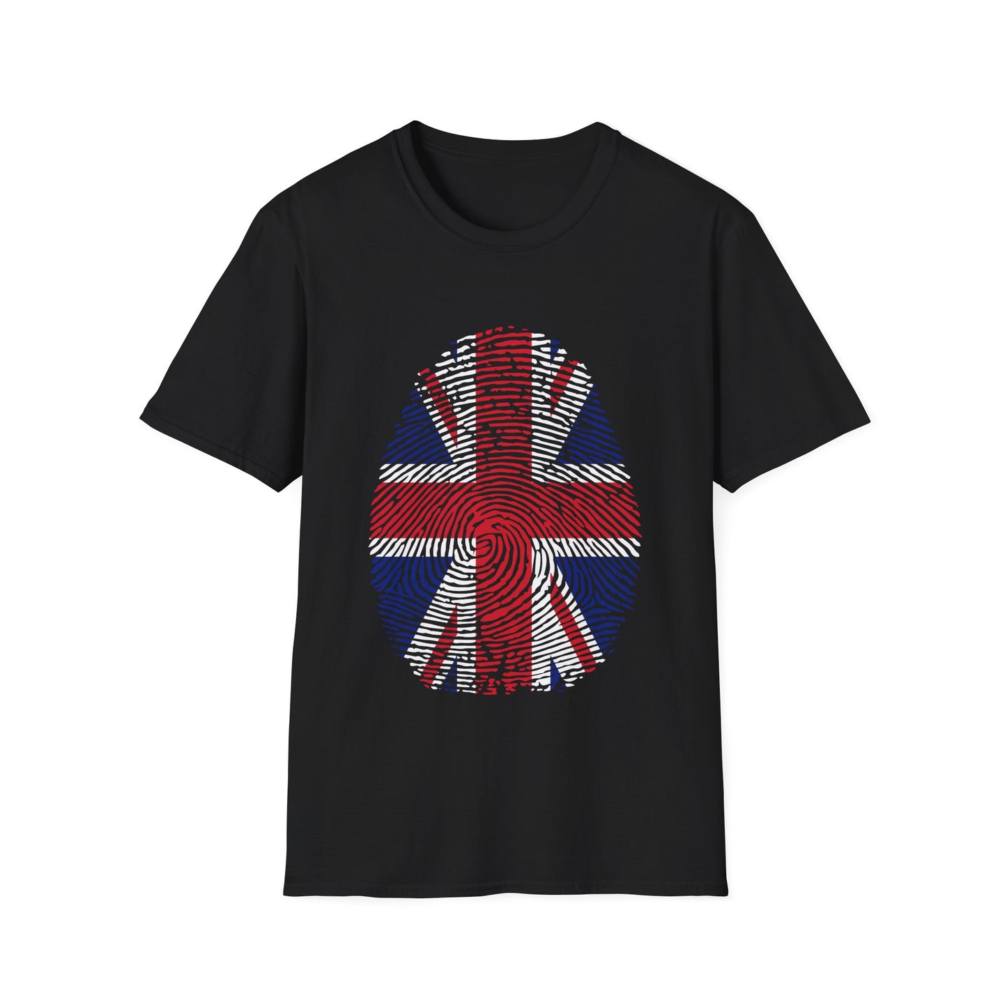 UK Fingerprint flag Soccer World Cup Fan T-Shirt (MEN)