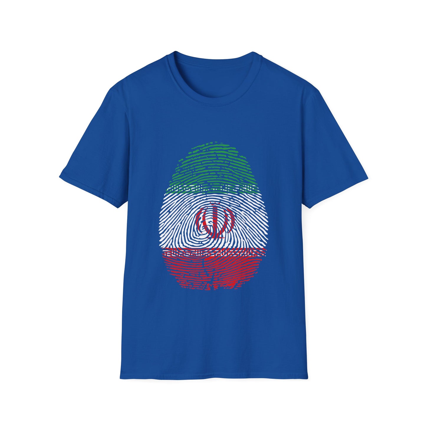 IRAN (I.R) Fingerprint flag Soccer World Cup Fan T-Shirt (WOMEN)