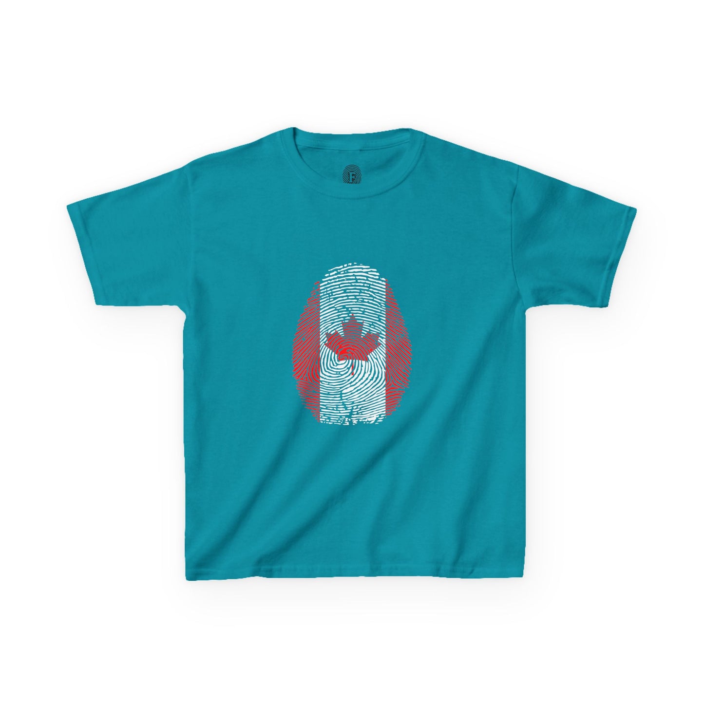 CANADA Fingerprint flag Soccer World Cup Fan T-Shirt (KIDS - UNISEX)