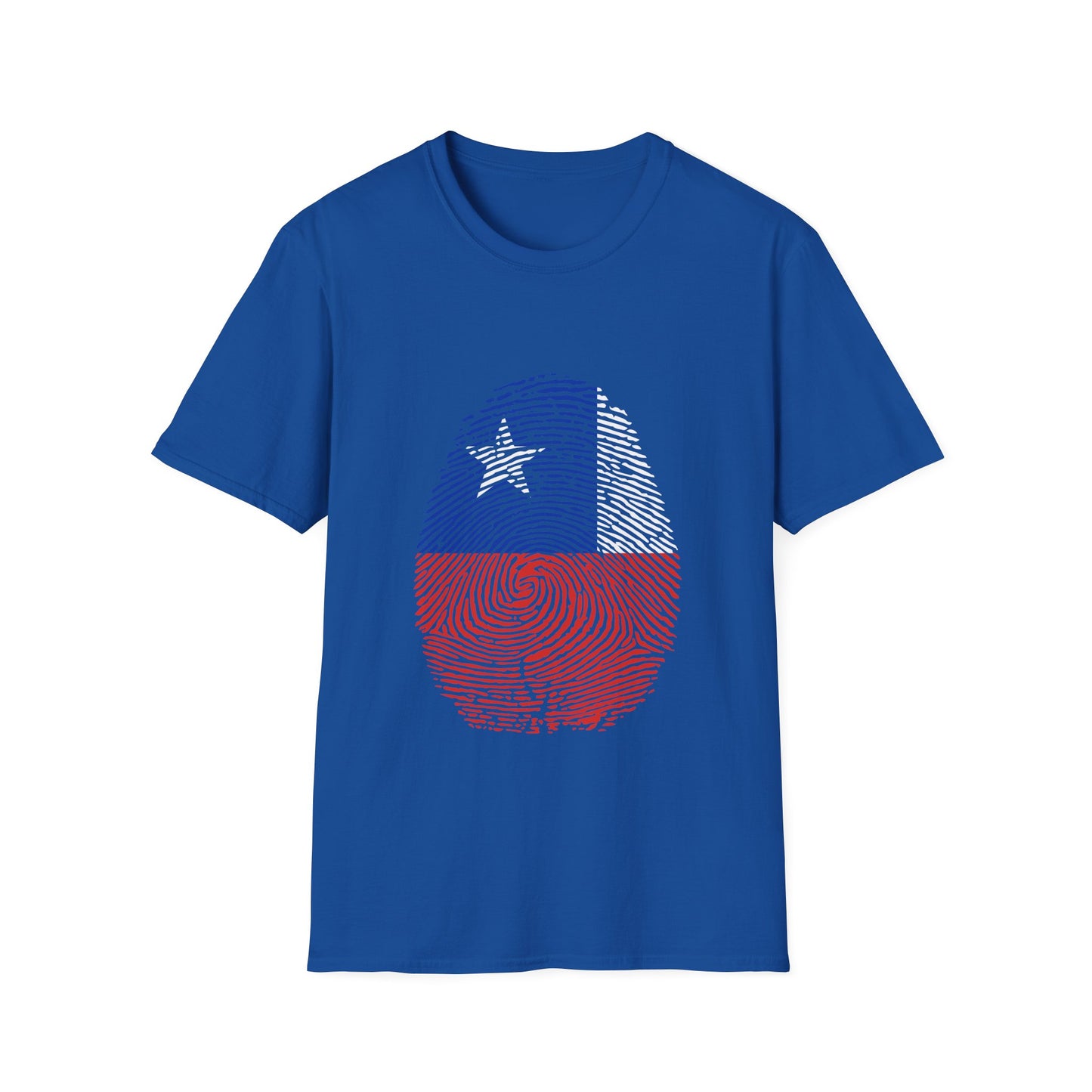 CHILE Fingerprint flag Soccer World Cup Fan T-Shirt (WOMEN)