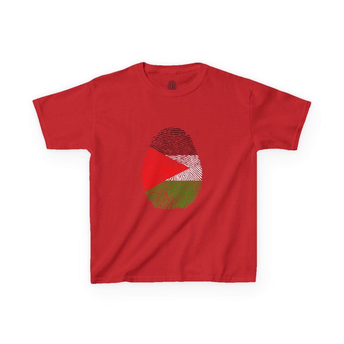 PALESTINE Fingerprint flag Soccer World Cup Fan T-Shirt (KIDS - UNISEX)