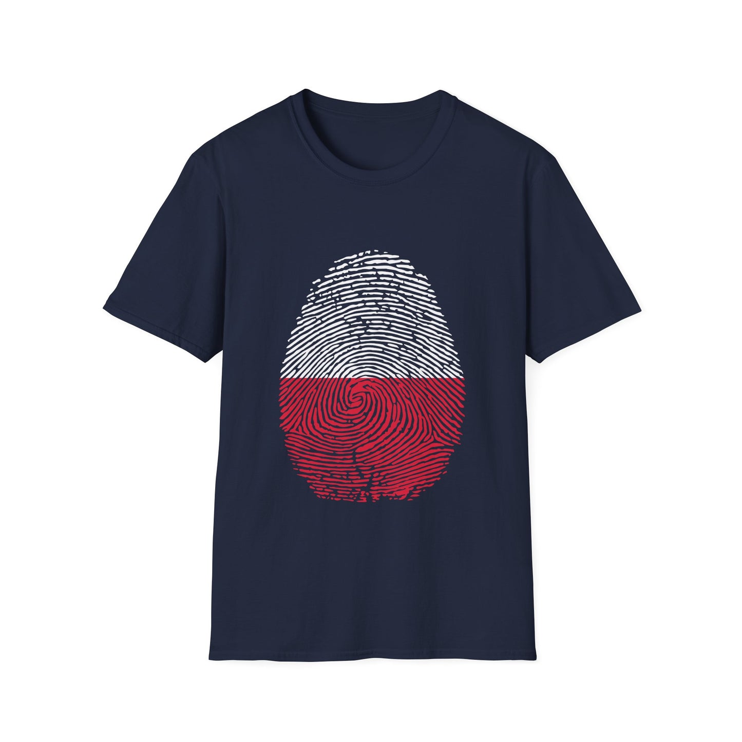 POLAND Fingerprint flag Soccer World Cup Fan T-Shirt (WOMEN)
