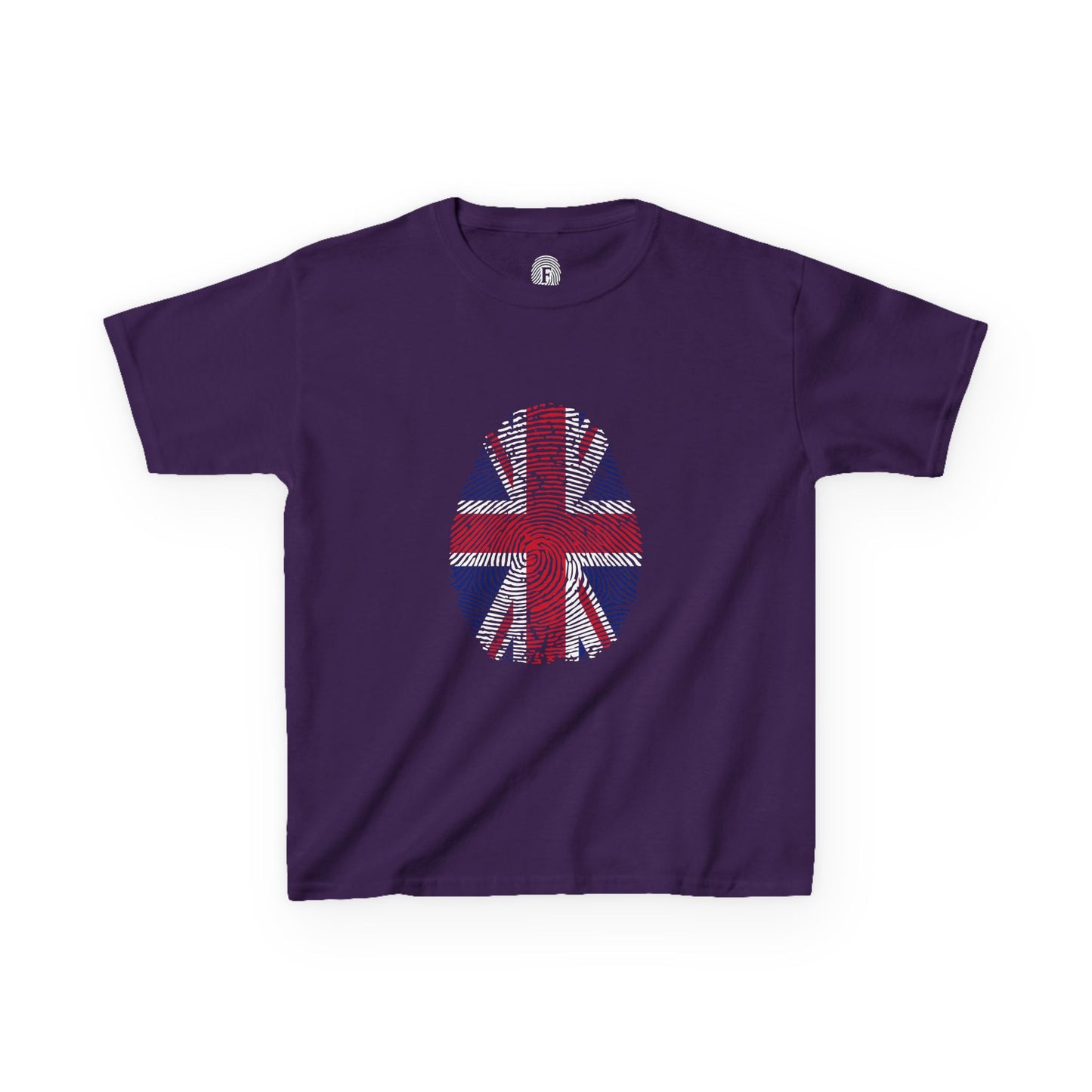 UK Fingerprint flag Soccer World Cup Fan T-Shirt (KIDS - UNISEX)
