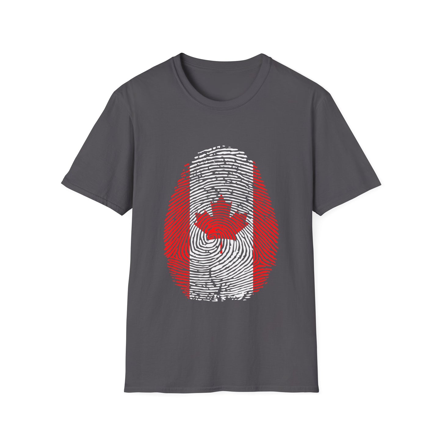 CANADA Fingerprint flag Soccer World Cup Fan T-Shirt (WOMEN)