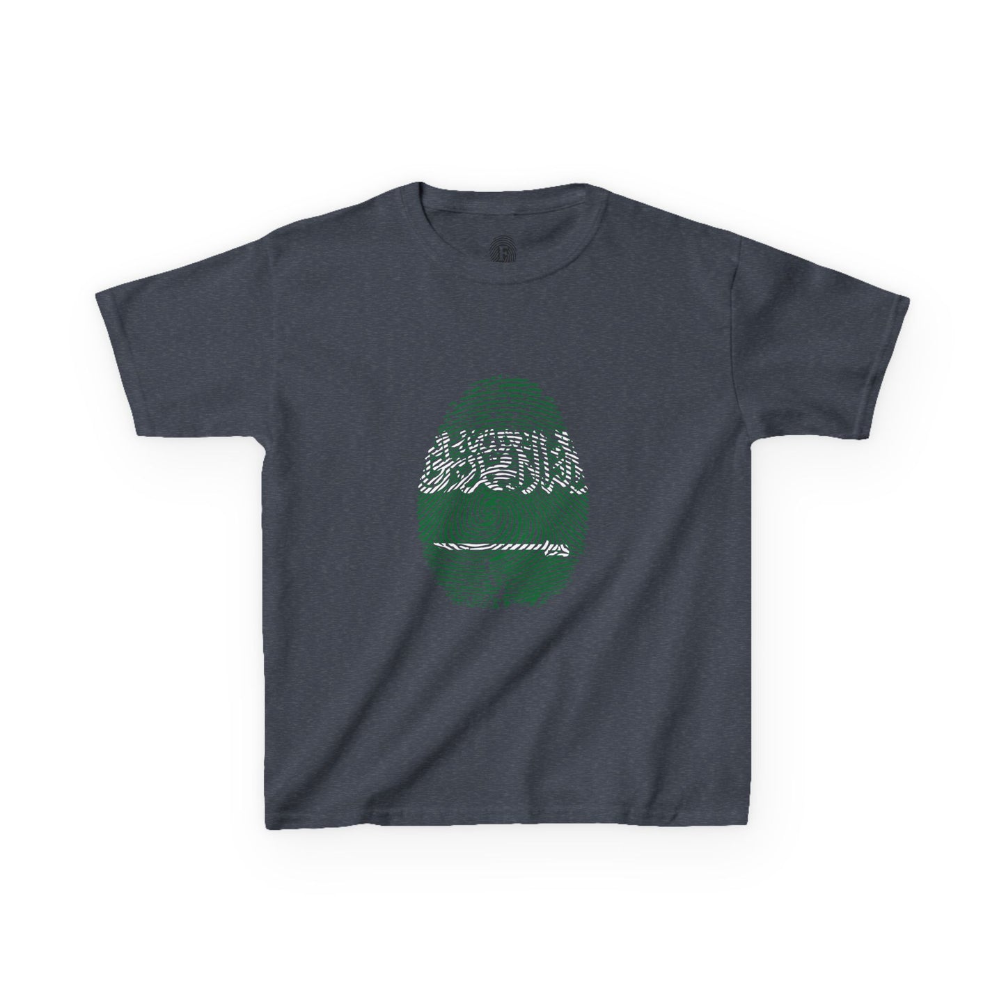 SAUDI ARABIA Fingerprint flag Soccer World Cup Fan T-Shirt (KIDS - UNISEX)