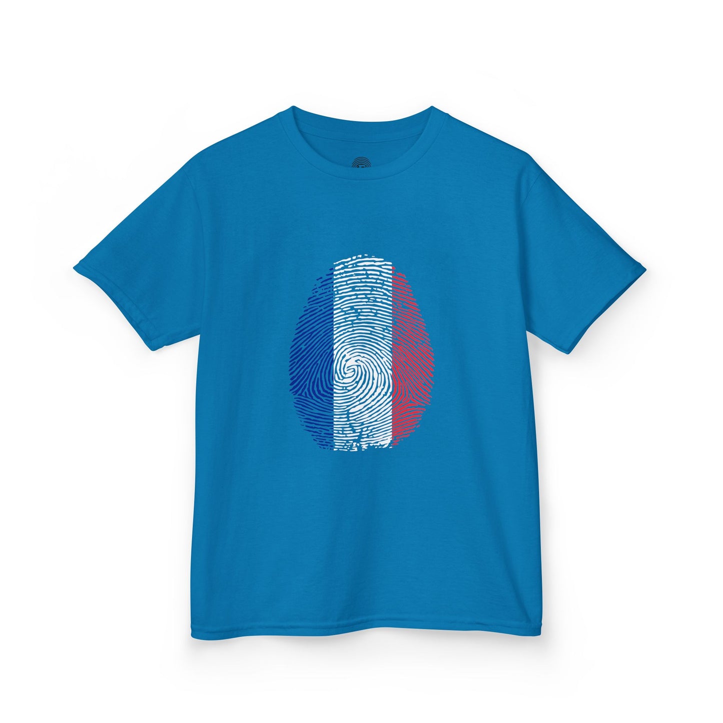 FRANCE Fingerprint flag Soccer World Cup Fan T-Shirt (KIDS - UNISEX)