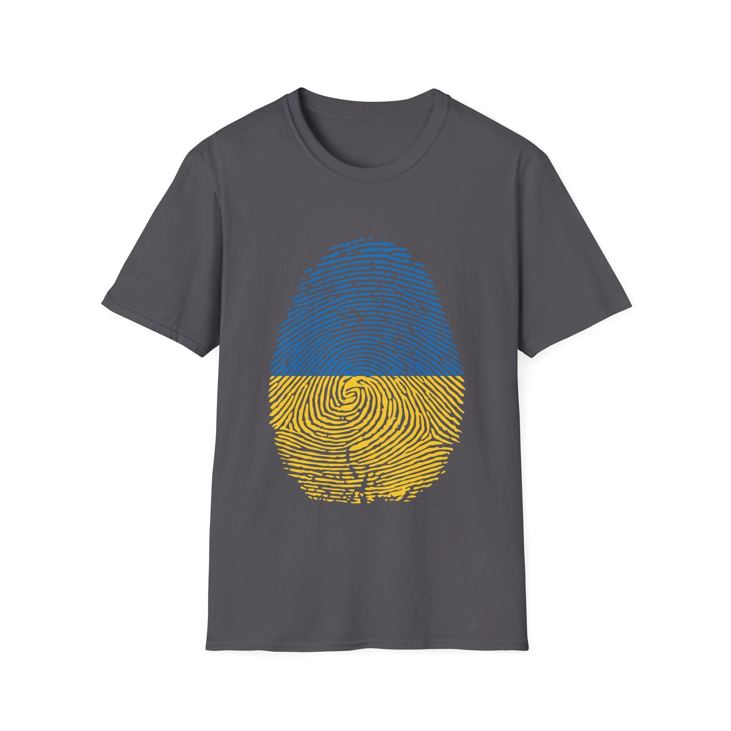 UKRAINE Fingerprint flag Soccer World Cup Fan T-Shirt (WOMEN)