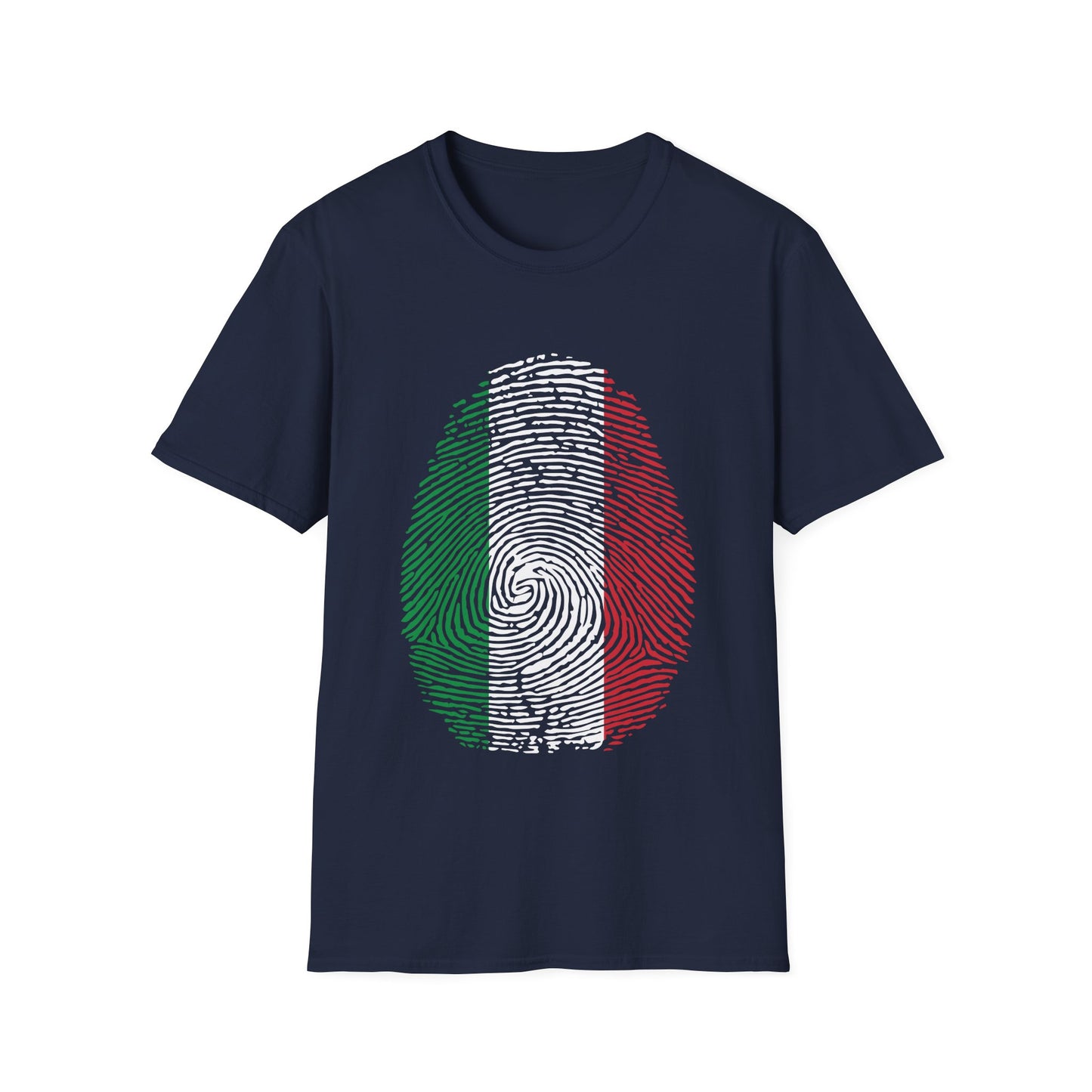 ITALY Fingerprint flag Soccer World Cup Fan T-Shirt (WOMEN)