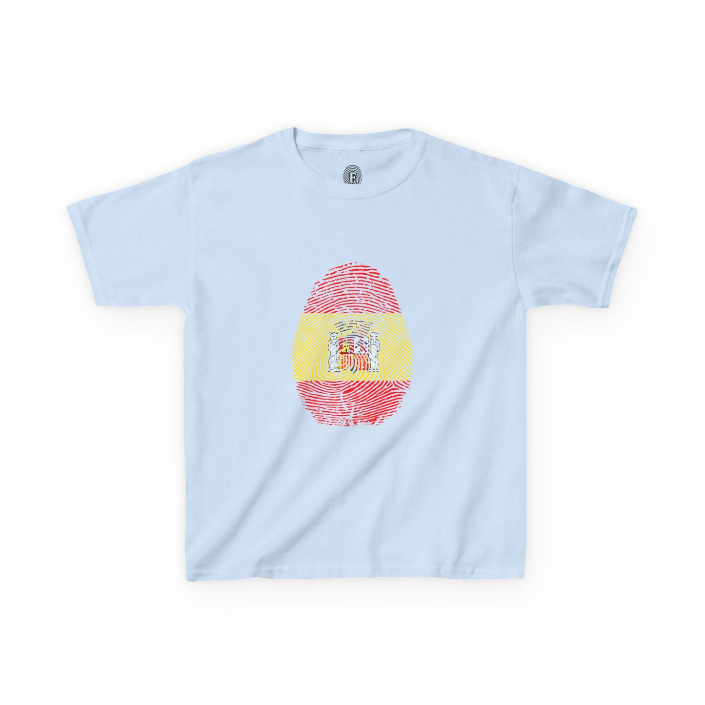 SPAIN Fingerprint flag Soccer World Cup Fan T-Shirt (KIDS - UNISEX)