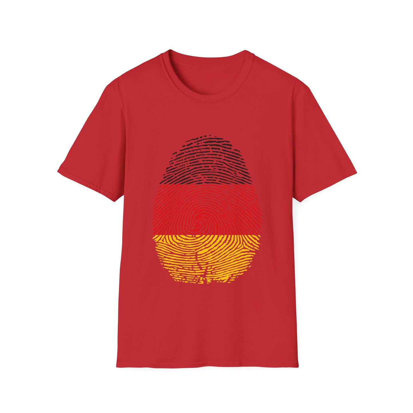 GERMANY Fingerprint flag Soccer World Cup Fan T-Shirt (WOMEN)