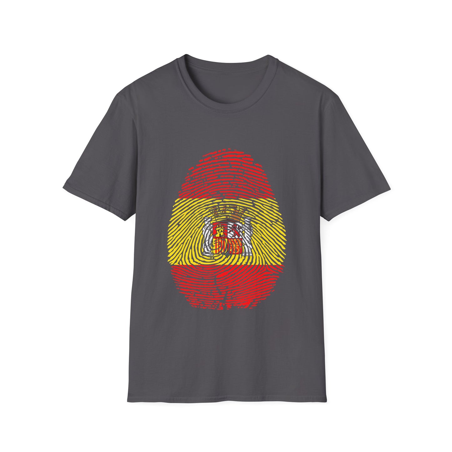 SPAIN Fingerprint flag Soccer World Cup Fan T-Shirt (WOMEN)