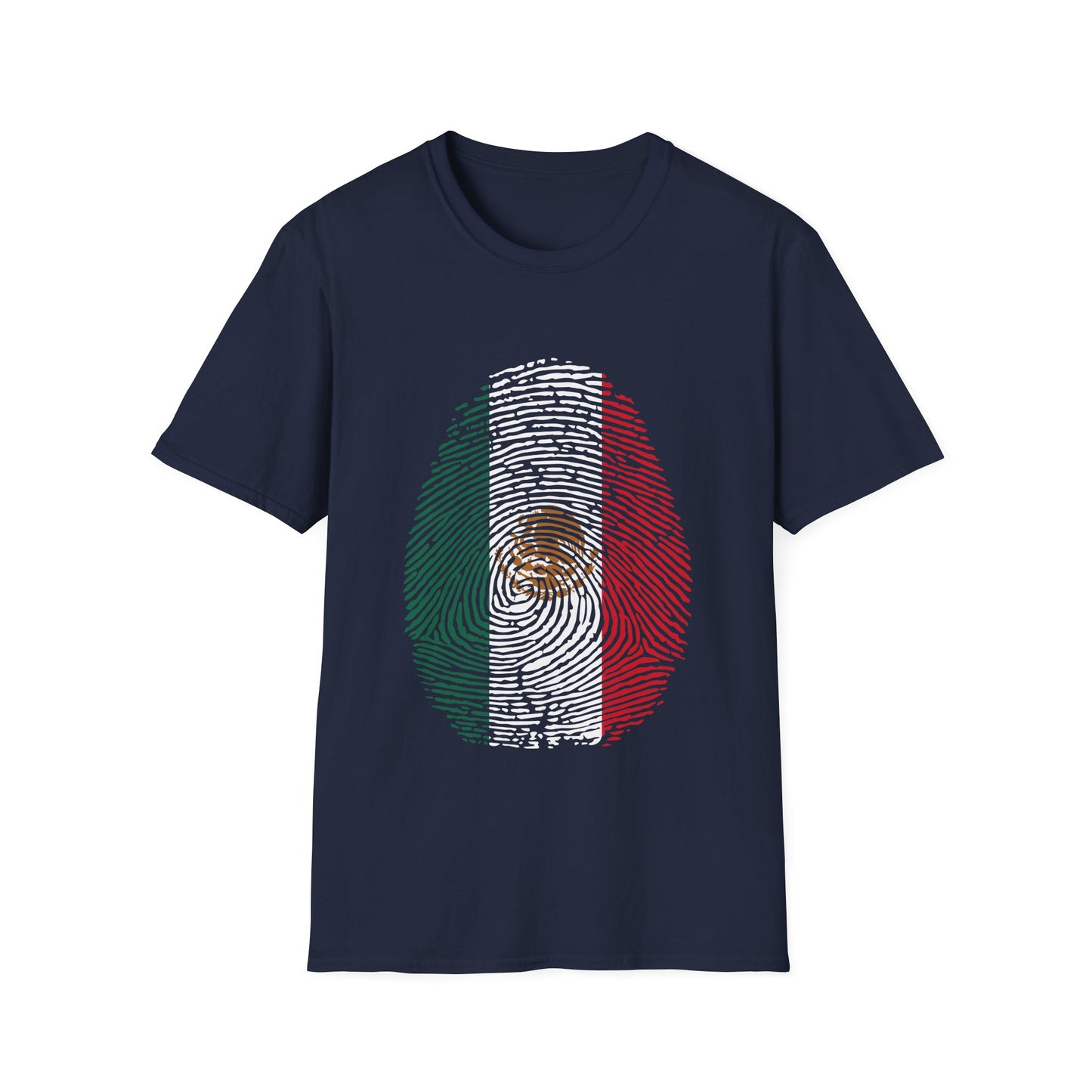 MEXICO Fingerprint flag Soccer World Cup Fan T-Shirt (WOMEN)