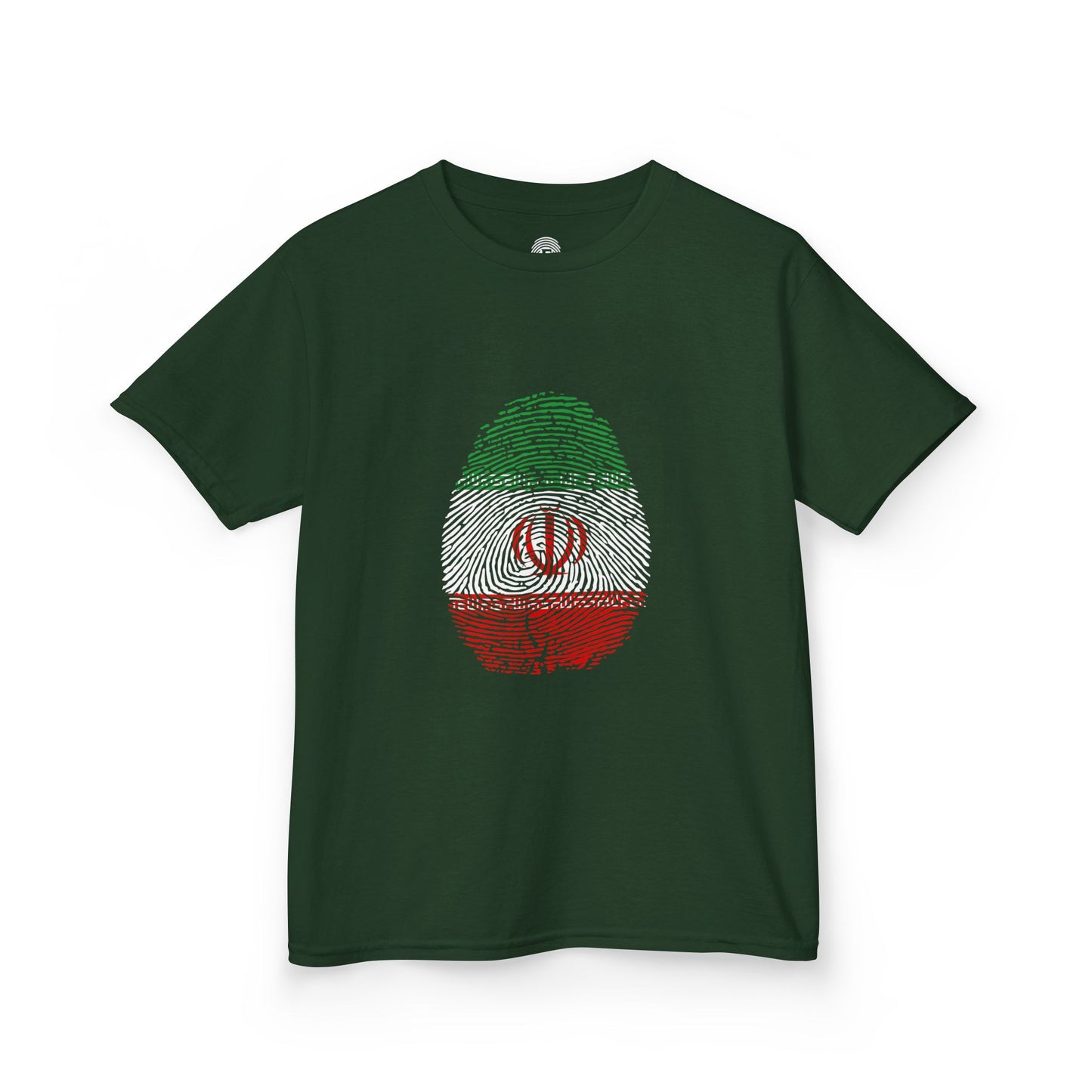 IRAN (I.R) Fingerprint flag Soccer World Cup Fan T-Shirt (KIDS - UNISEX)