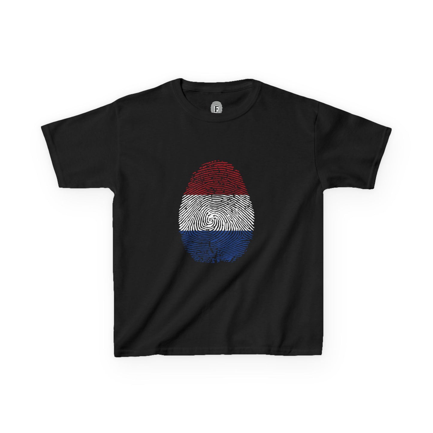 NETHERLAND Fingerprint flag Soccer World Cup Fan T-Shirt (KIDS - UNISEX)