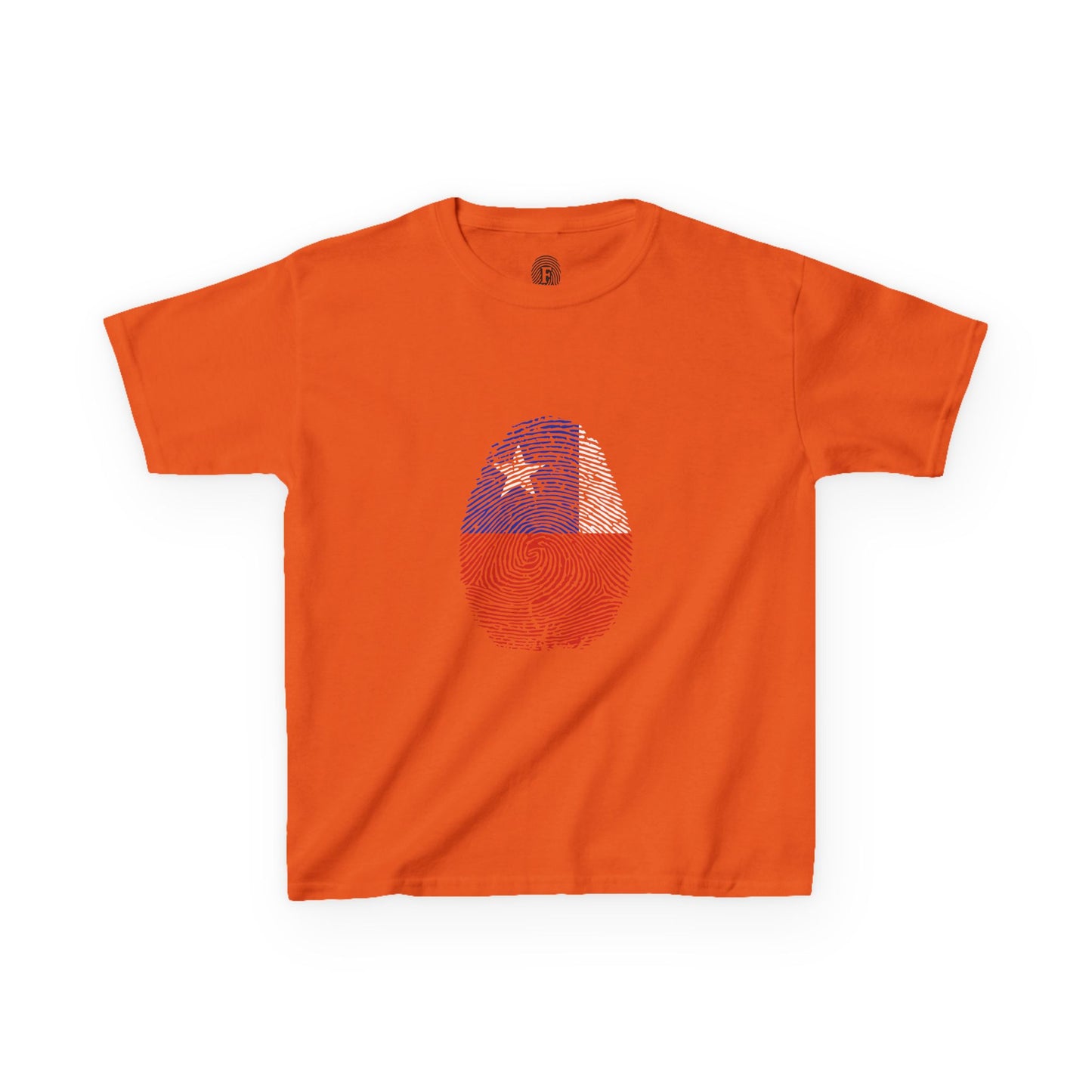 CHILE Fingerprint flag Soccer World Cup Fan T-Shirt (KIDS - UNISEX)