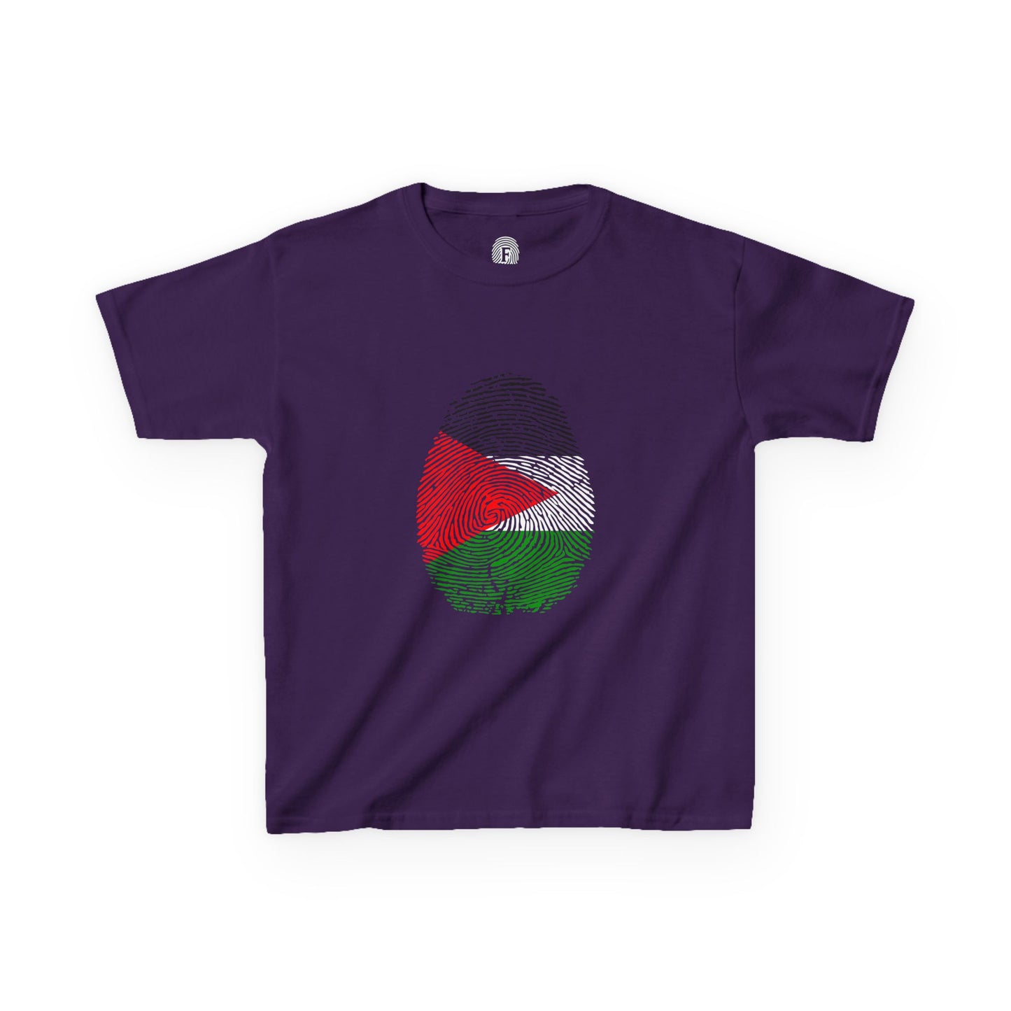 PALESTINE Fingerprint flag Soccer World Cup Fan T-Shirt (KIDS - UNISEX)