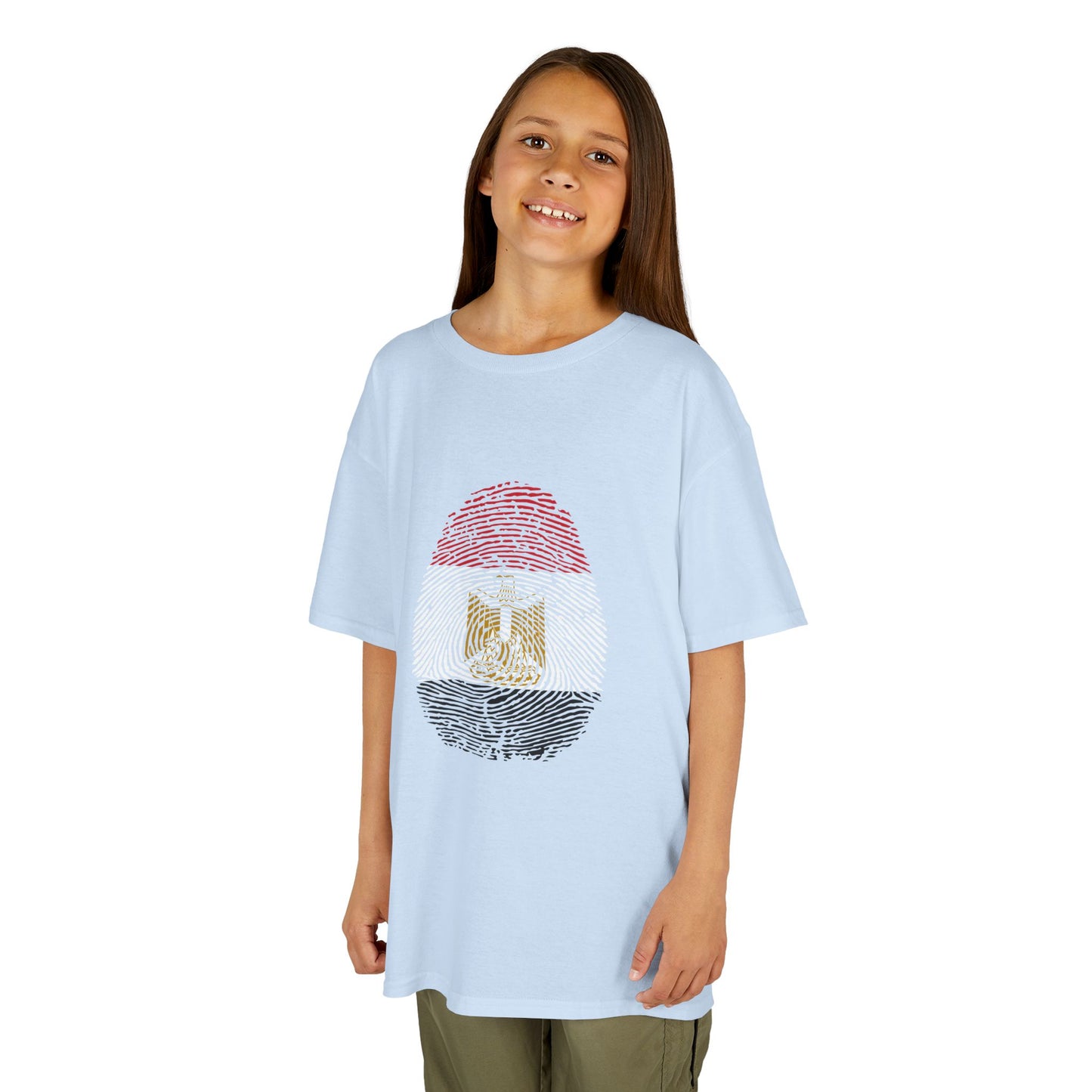 EGYPT Fingerprint flag Soccer World Cup Fan T-Shirt (KIDS - UNISEX)