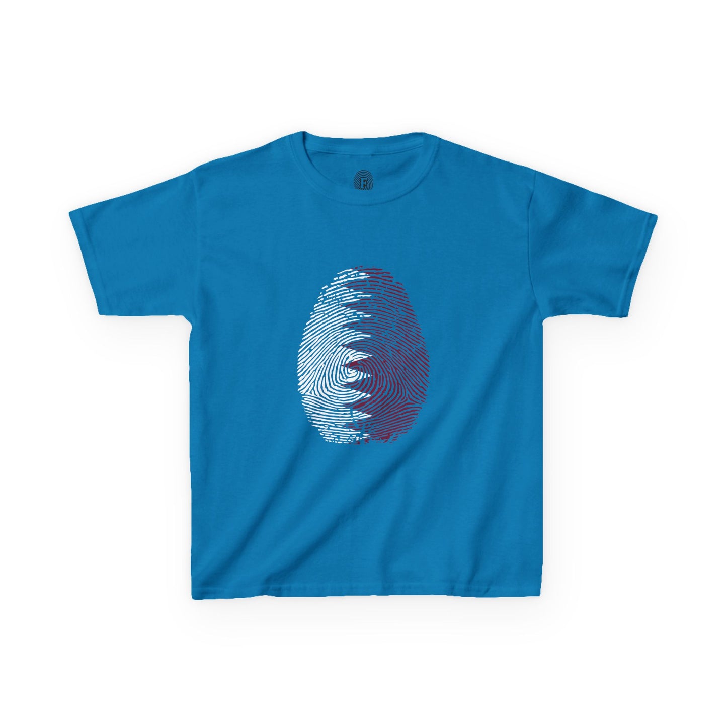 QATAR Fingerprint flag Soccer World Cup Fan T-Shirt (KIDS - UNISEX)
