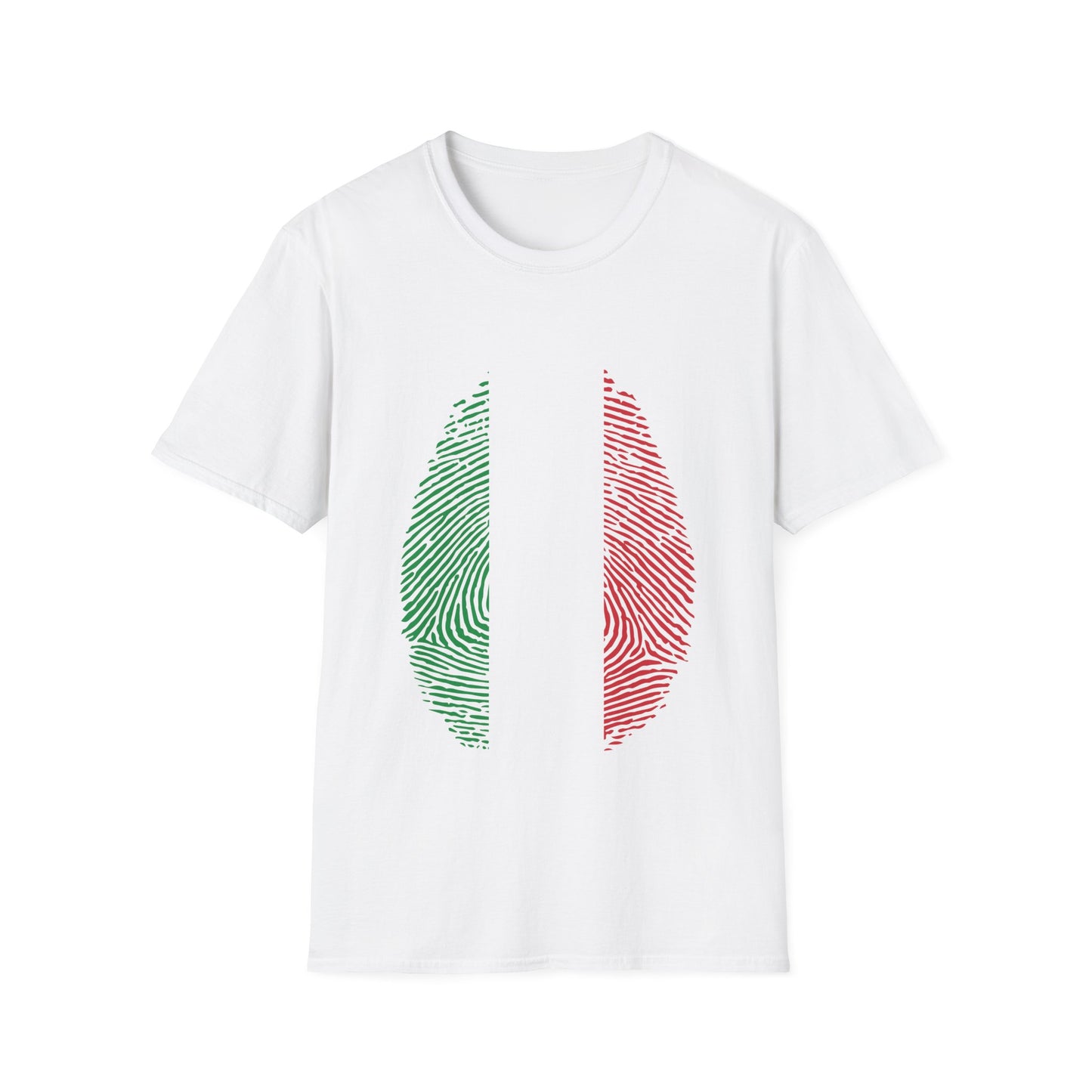 ITALY Fingerprint flag Soccer World Cup Fan T-Shirt (WOMEN)