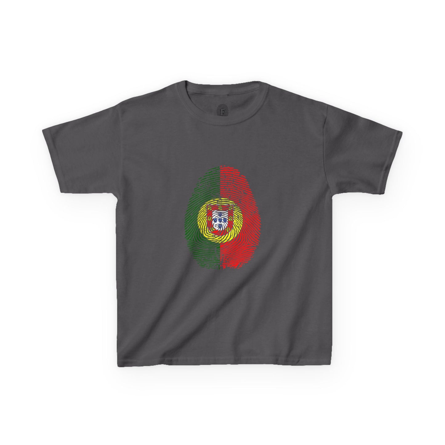 PORTUGAL Fingerprint flag Soccer World Cup Fan T-Shirt (KIDS - UNISEX)