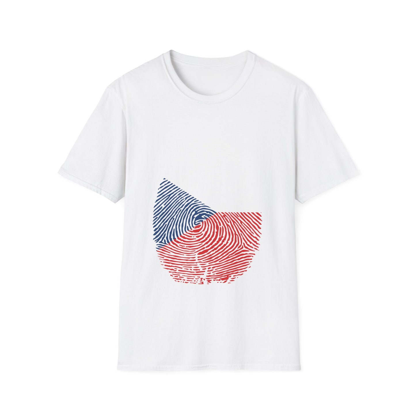 CZECHIA Fingerprint flag Soccer World Cup Fan T-Shirt (WOMEN)