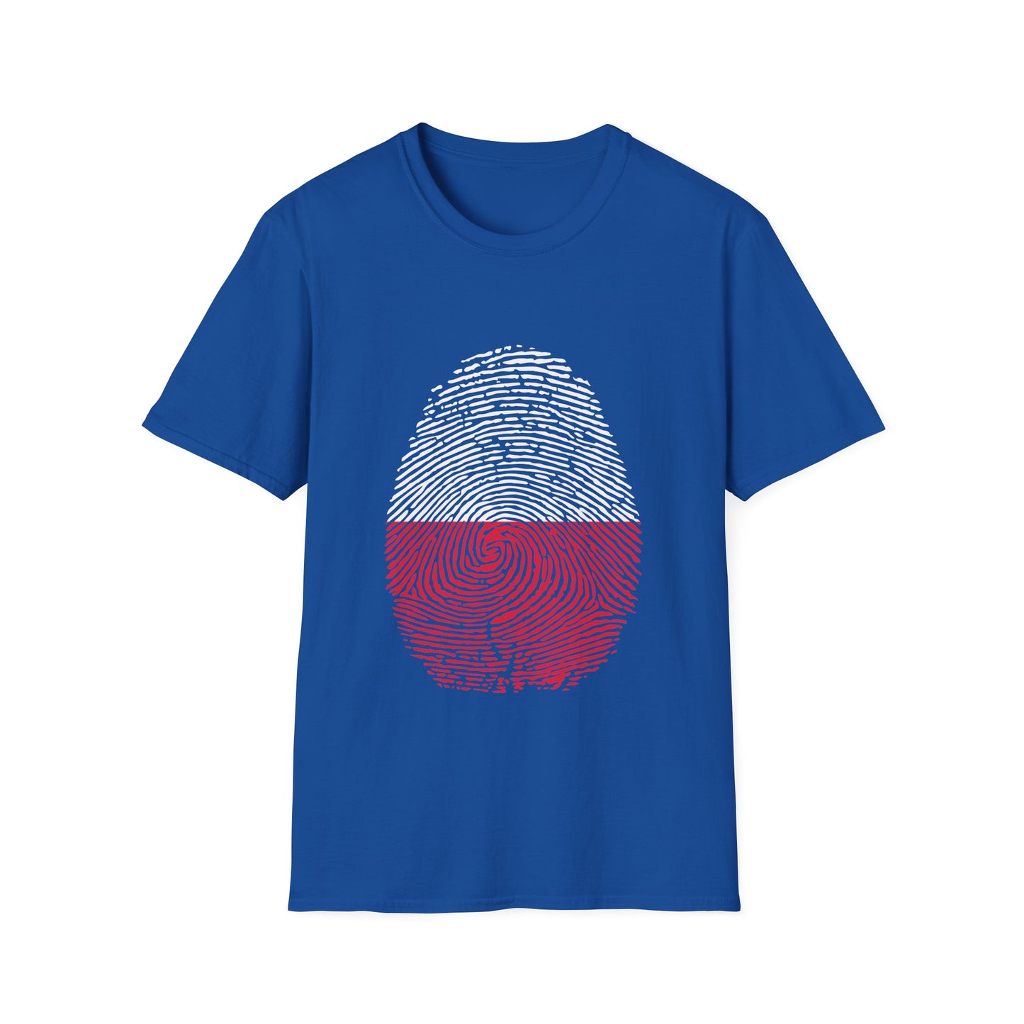POLAND Fingerprint flag Soccer World Cup Fan T-Shirt (WOMEN)