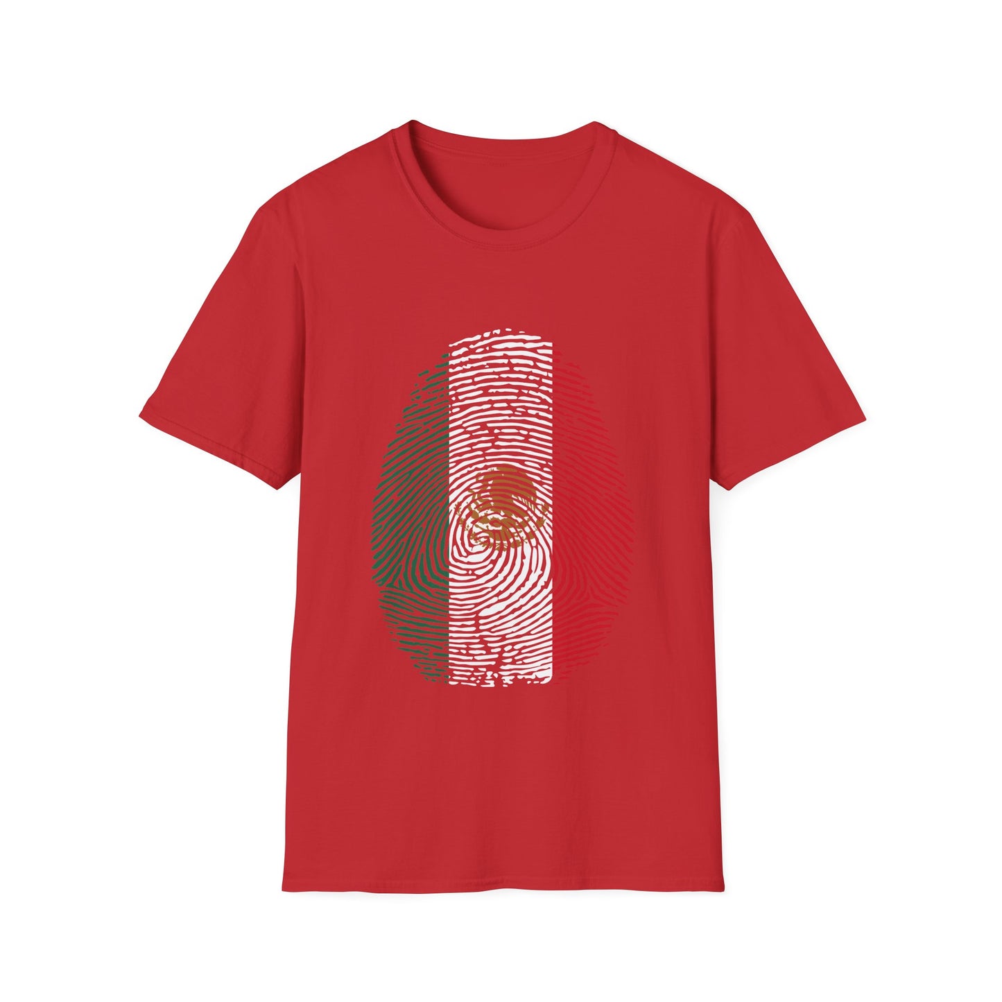 MEXICO Fingerprint flag Soccer World Cup Fan T-Shirt (WOMEN)