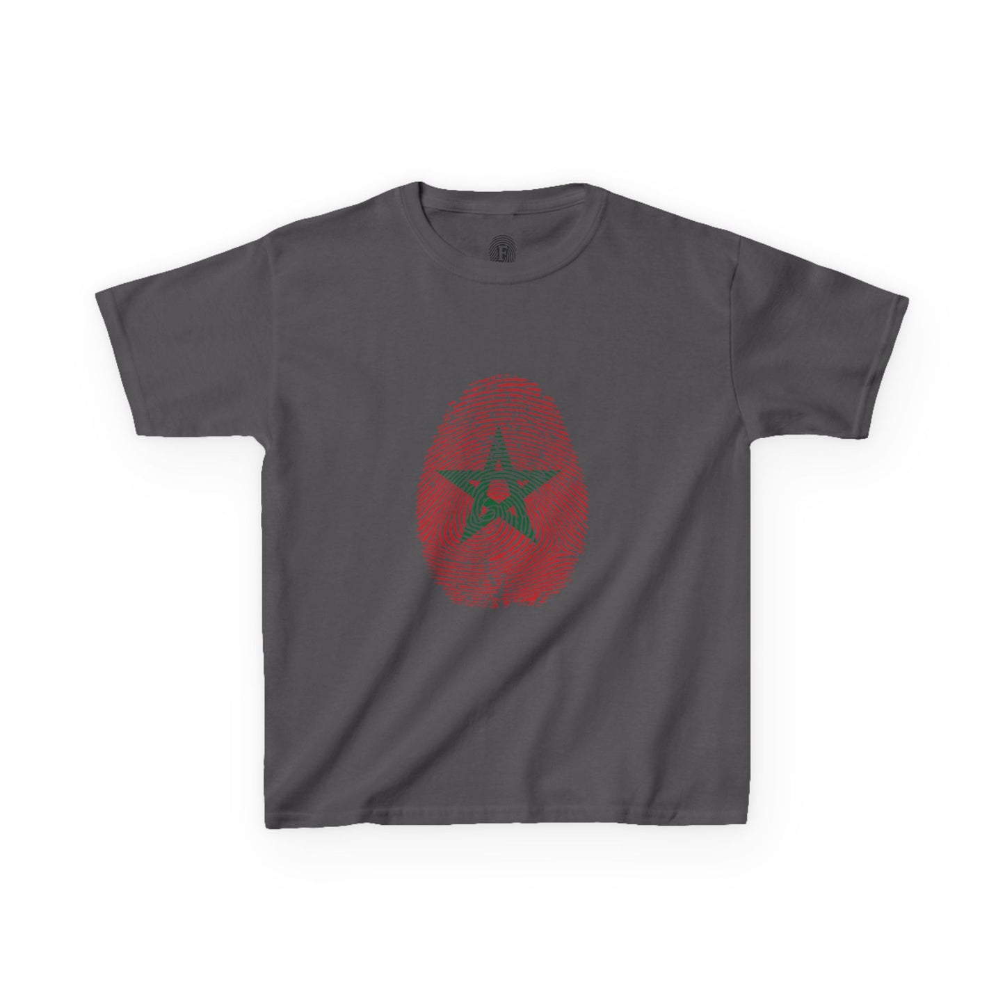 MOROCCO Fingerprint flag Soccer World Cup Fan T-Shirt (KIDS - UNISEX)