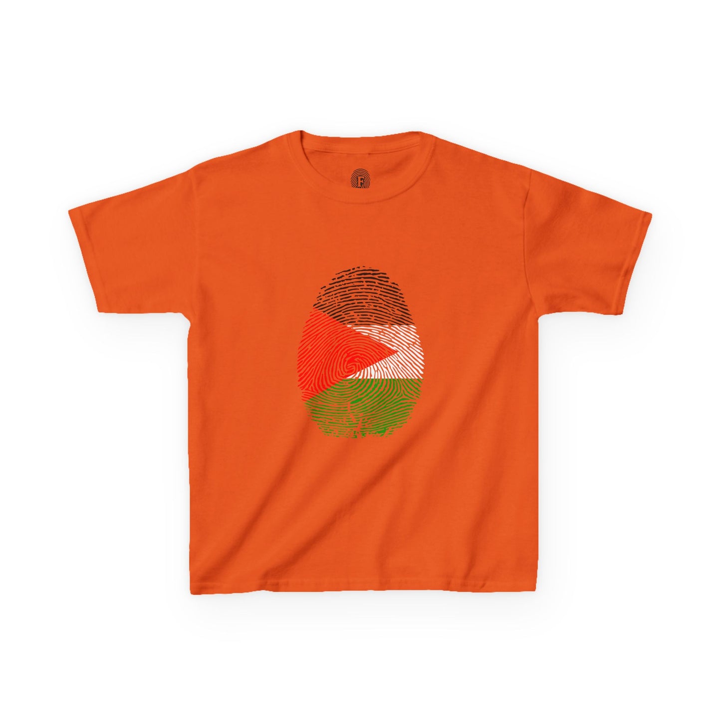 PALESTINE Fingerprint flag Soccer World Cup Fan T-Shirt (KIDS - UNISEX)