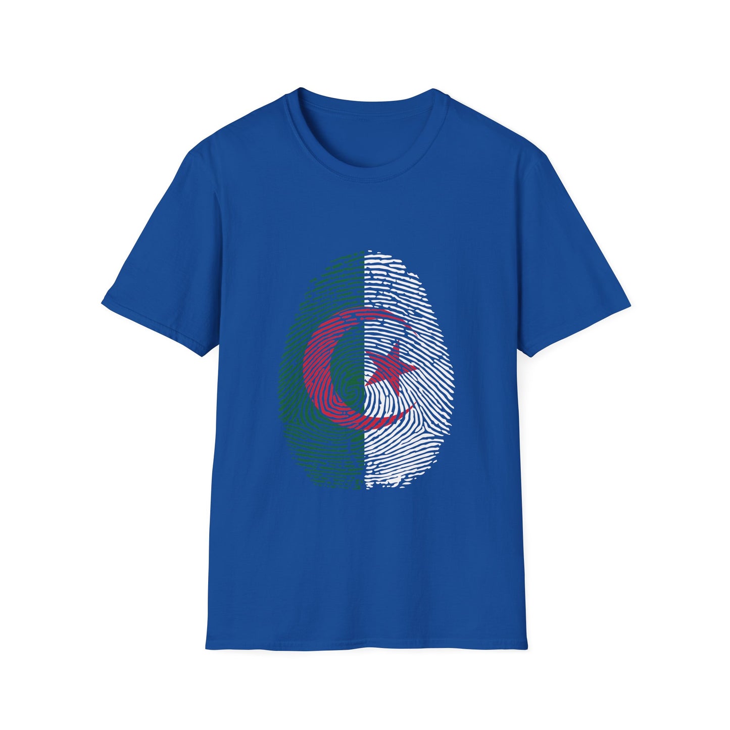 ALGERIA Fingerprint flag Soccer World Cup Fan T-Shirt (WOMEN)